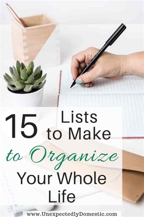 How To Organize Your Life With A Notebook Lists To Make To Stay On