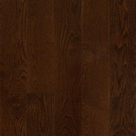 Bruce Take Home Sample Plano Oak Mocha Solid Hardwood Flooring 5 In