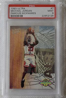 Michael Jordan Famous Nicknames Bulls Fleer Ultra Card Psa