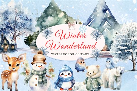 Winter Wonderland Christmas Clip Art