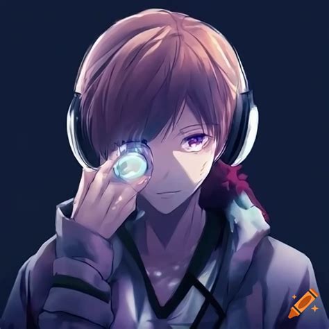 Anime Boy Headphones Cool Cold On Craiyon