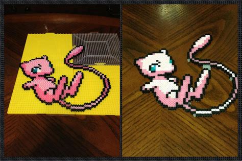 Mew And Shiny Mew Perler Bead Pixel Art Full Sized Be - vrogue.co