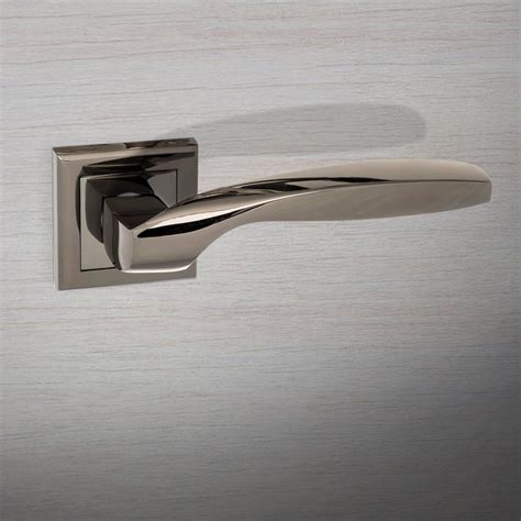 S Sbn Oklahoma Status Lever Handle On Square Rose Black Nickel