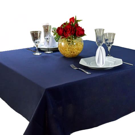 Toalha De Mesa Posta Cadeiras Oxford Lisa M X M Azul Marinho