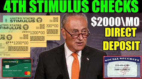 4th Stimulus Check Update 2000 Direct Deposit Confirmed It Is