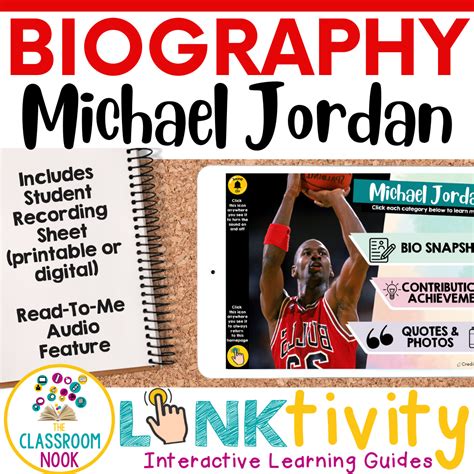 Michael Jordan Biography LINKtivity® for Kids — THE CLASSROOM NOOK