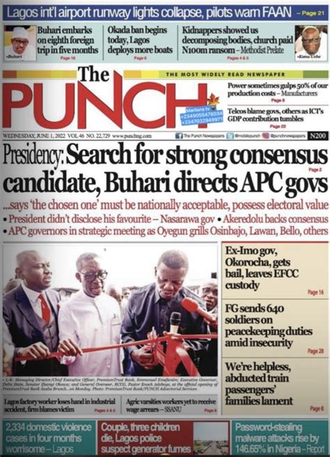 Punch News Headline Today Politics Nigeria