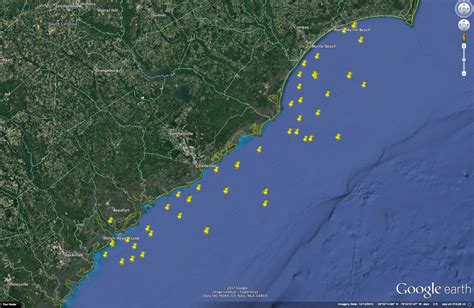 Where To Get Free Artificial Reef Coordinates For Your Gps South Carolina Wild