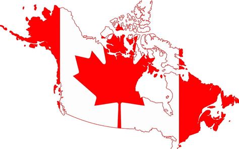 Canada flag, Canada map silhouette, Canadian flag, map, Canada, HD ...