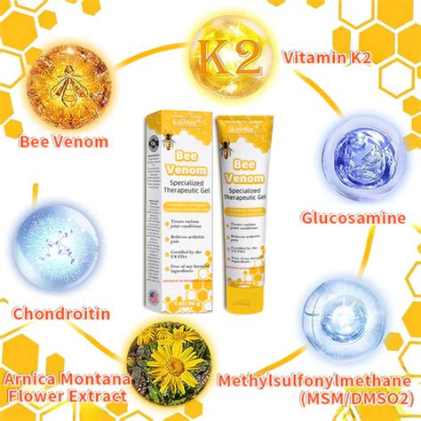 Aeehfeng Bee Venom Joint Therapy Pain Relief Gel Fustbun