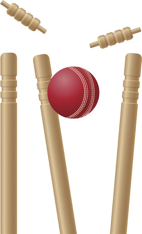 Cricket Bat And Ball And Stumps Wallpaper