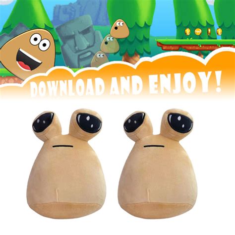 Jacky Hot Game My Pet Alien Pou Plush Toy Furdiburb Emotion Alien Plushie Stuffed Animal Pou ...