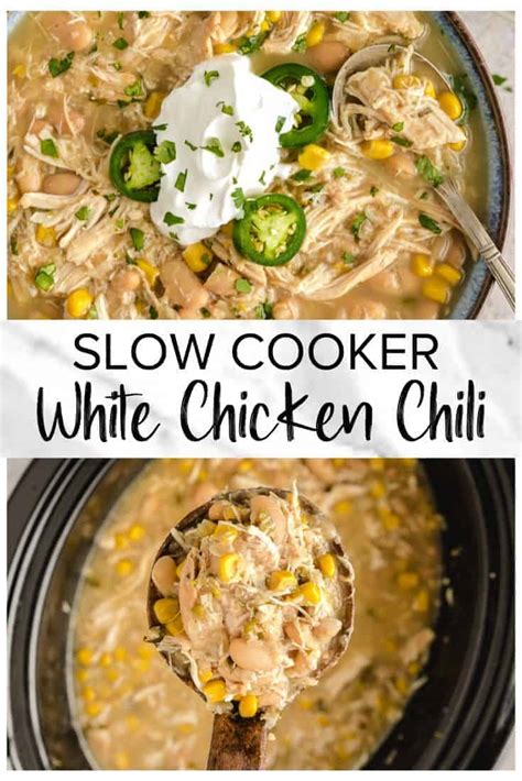 Slow Cooker White Chicken Chili Recipe - Easy Chicken Recipes (VIDEO!)