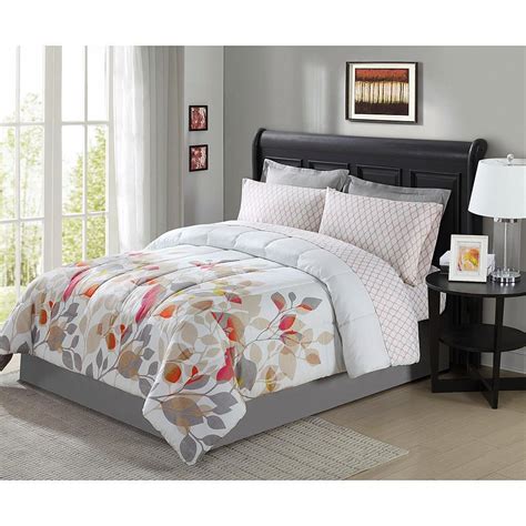 Fall Leaves Complete Bedding Set Full Comforter Soft Fabric Sham Sheet