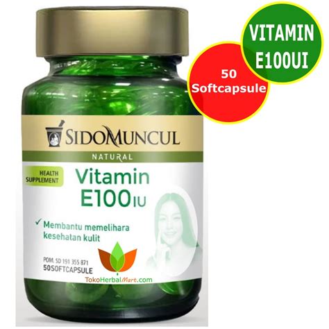 Jual Kapsul Vitamin E Iu Sidomuncul Vit E Iu Sido Muncul E