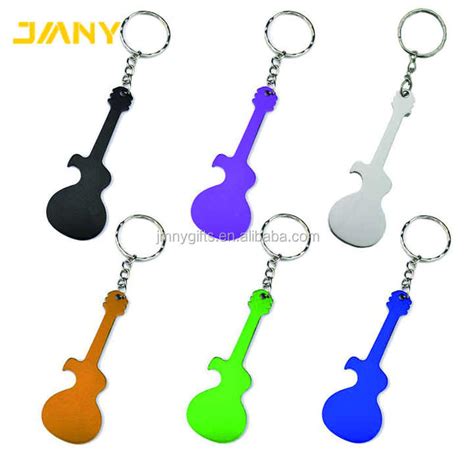 Personalized Logo Brand Music Guitar Shape Keychain Bottle Opener Buy