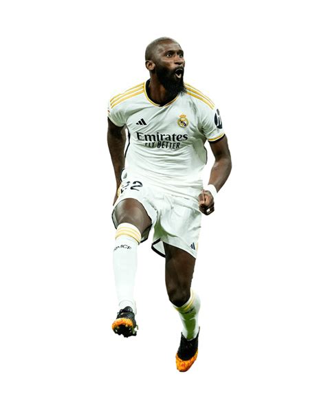 Rudiger Madrid Png Football Render