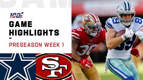 Cowboys vs. 49ers Preseason Week 1 Highlights | NFL 2019 - YouTube