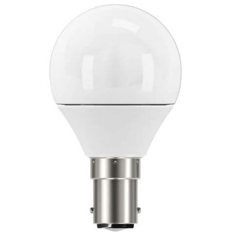 W W Led Golf Ball Small Bayonet Light Bulb Warm White