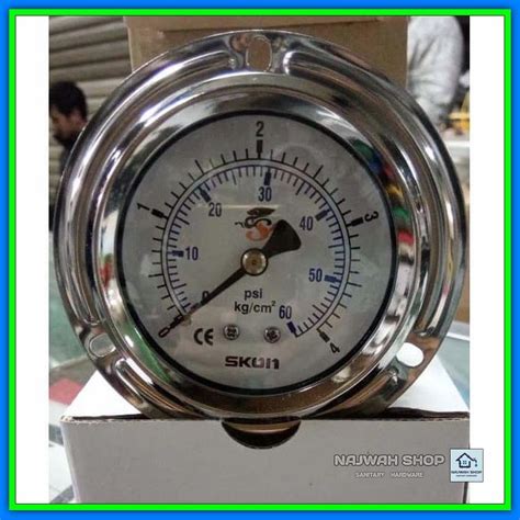 Jual Pressure Gauge SKON 2 1 2 Liquid Manometer Payung Kg Cm2 Psi