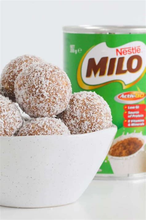 Milo Balls | 4 Ingredient Recipe - Bake Play Smile