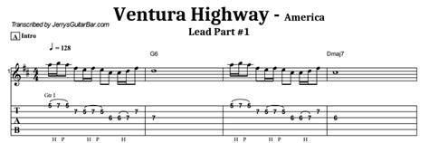 America - Ventura Highway Guitar Lesson, Tab & Chords | JGB