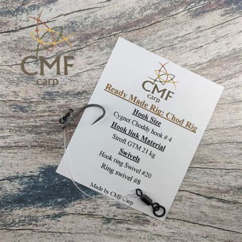 CMF Carp Ready Made Rig Chod Rig 4 CMF Carp Specimen Tackle