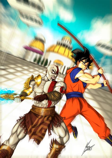 Goku vs Kratos by MarcosxSantos on DeviantArt