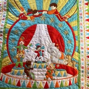 Circus Quilt Baby Quilt or Toddler Gift Circus Nursery Décor 34 by 40 - Etsy