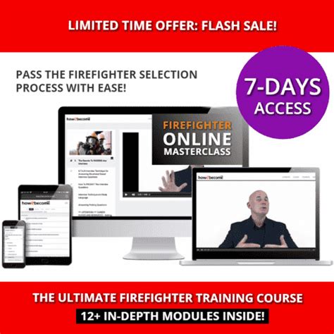 Online Firefighter Training Course [£1 For 7 Days Access] Thereafter