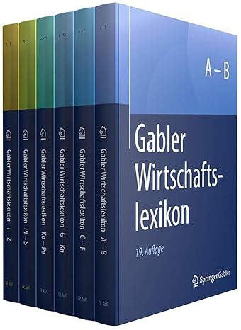 Gabler Wirtschaftslexikon 6 Bände Springer Fachmedien Wiesbaden