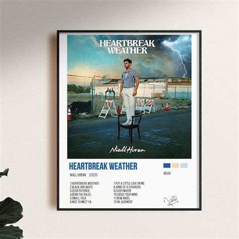 Niall Horan Heartbreak Weather Album With Tracklist Niall Etsy