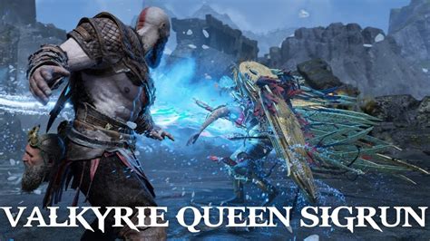 GOD OF WAR 4 Sigrun Boss Fight Valkyrie Queen HARDEST BOSS FIGHT