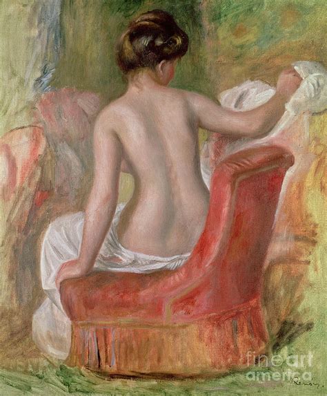 Nude In An Armchair 1900 Painting By Pierre Auguste Renoir Fine Art
