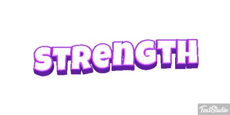 Strength Word Animated  Logo Designs