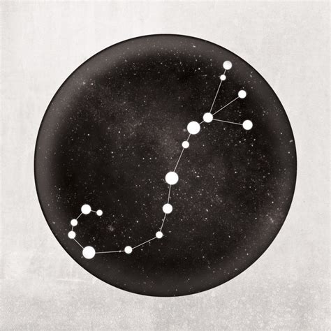 Scorpio Constellation Art Print by City Prints - The Map Shop