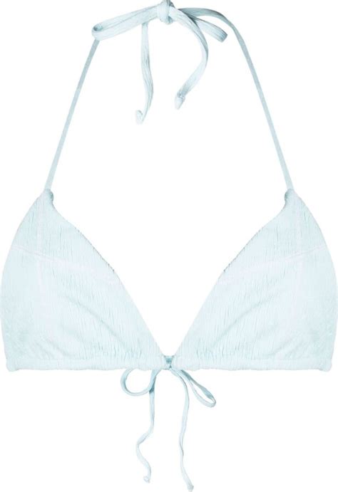 Frankie S Bikinis Blue Tia Triangle Bikini Top Shopstyle Two Piece