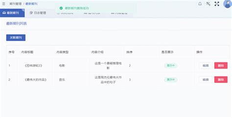 【vue Koa 前后端分离项目实战7】使用开源框架＞快速搭建后台管理系统 Part7 前端实现最新期刊管理【增删查改】前端