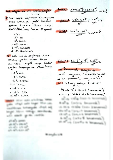 Solution Uslu Sayilar Bolum Cok Buyuk Cok Kucuk Sayilar Tyt Matematik