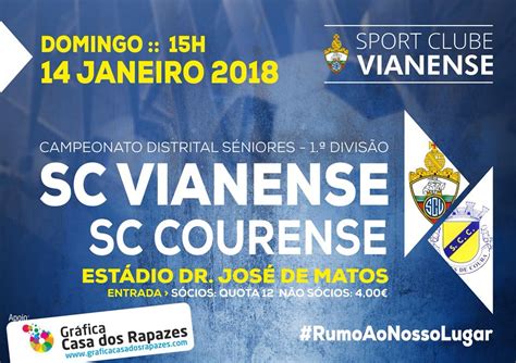 Afvc Vianense Recebe Este Domingo O Courense Para O Campeonato