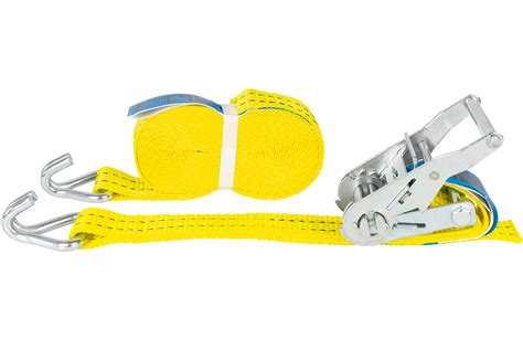 Yellow Lashing Strap 6M 35mm 2T With A Tensioner UNITRAILER