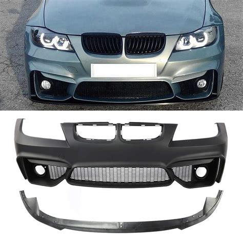 RW Carbon BMW E90 E92 CF Front Lip For M3 Style Bumper Bmwe90006