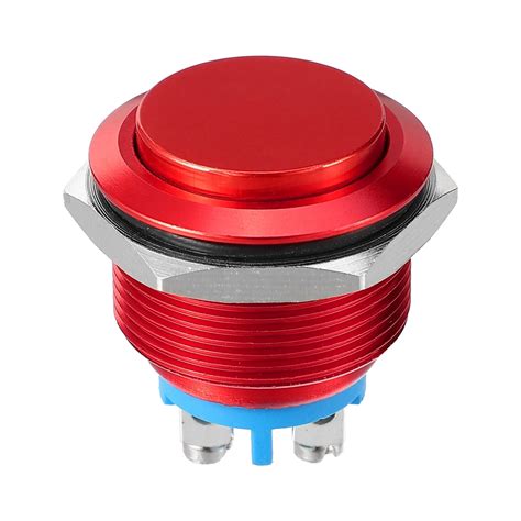 Unique Bargains Mm Momentary Push Button Control Switch Metal Round