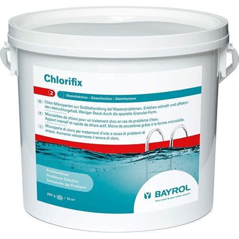 Bayrol chlorifix 5kg Chlore en microbilles Ãƒ dissolution rapide