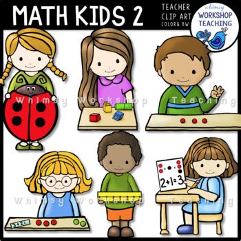 Math Kids 2 Clip Art by Whimsy Workshop Teaching | TpT