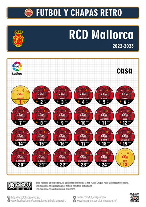 Rcd Mallorca F Tbol Chapas Retro