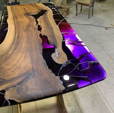 Classy Resin Wood Table Ideas For Your Furniture01 Wood Resin Table