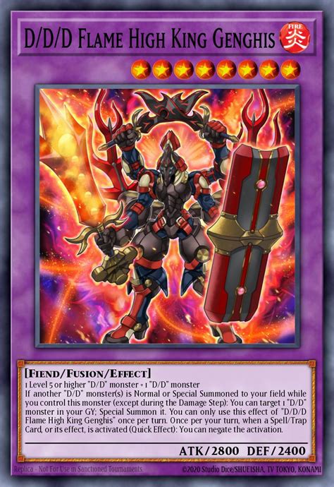 D D D Flame High King Genghis Yu Gi Oh Card Database YGOPRODeck