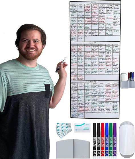 Amazon Large Dry Erase Calendar For Wall Large Wall Calendar Dry