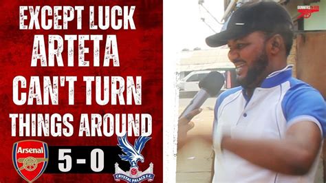 Arsenal Crystal Palace Arsenal Fan Reaction Mikel Arteta Can T